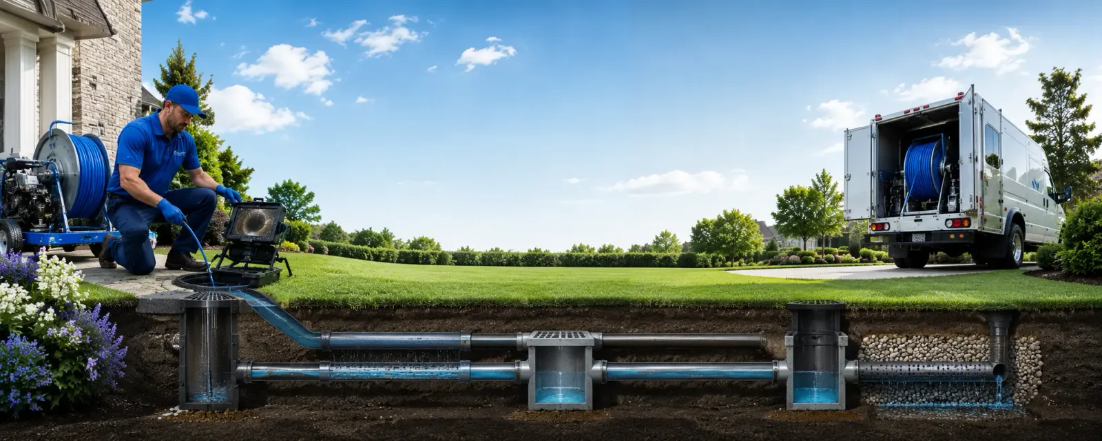 Outdoor drain cleaning information for Jamesport, MO